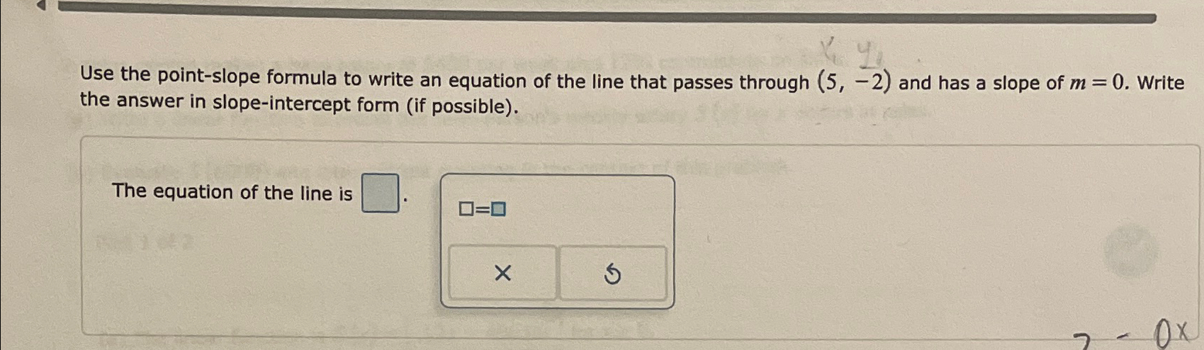 Solved Use the point-slope formula to write an equation of | Chegg.com
