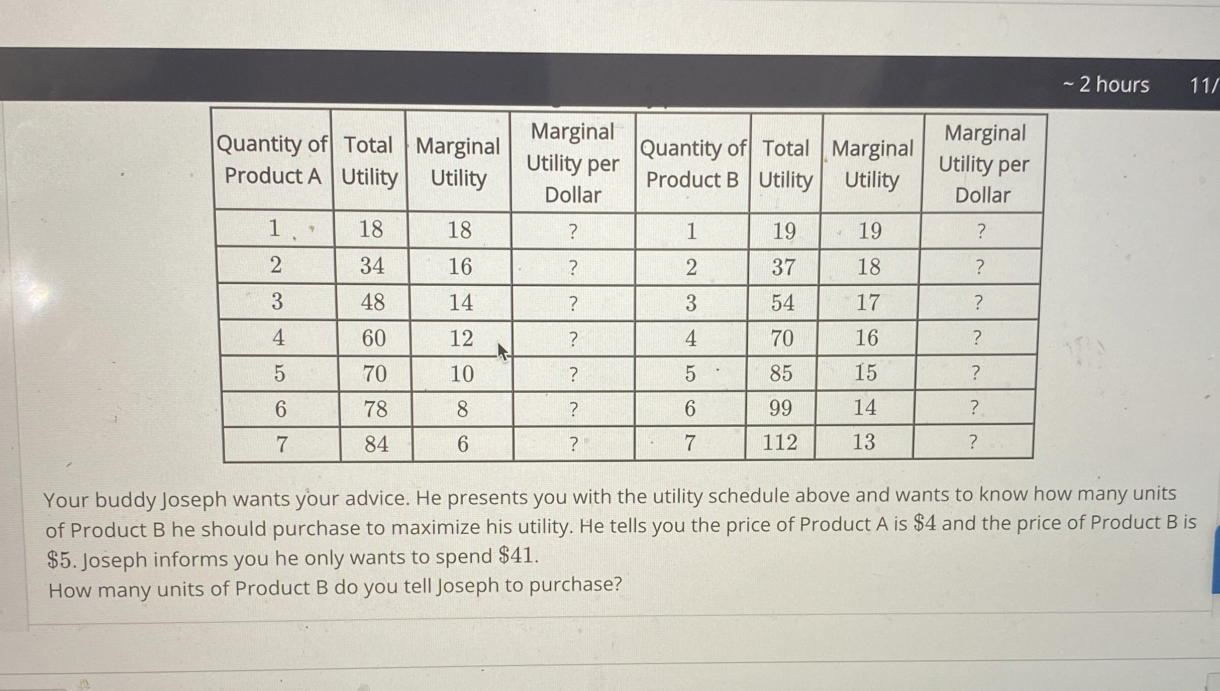 Solved ∼2 ﻿hours\table[[\table[[Quantity of],[Product | Chegg.com