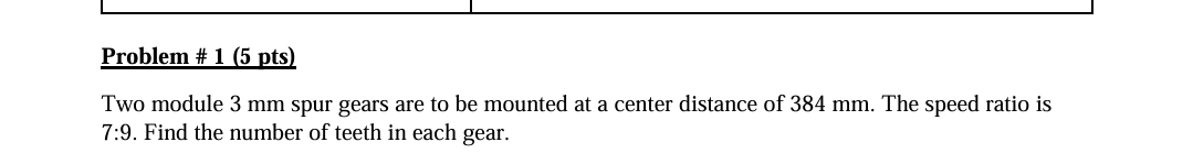 Maching Layout Problem Solved Machine design problem Problem # 1 (5 pts)Two module | Chegg.com