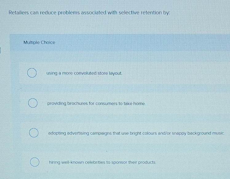 Solved Retailers can reduce problems associated with | Chegg.com
