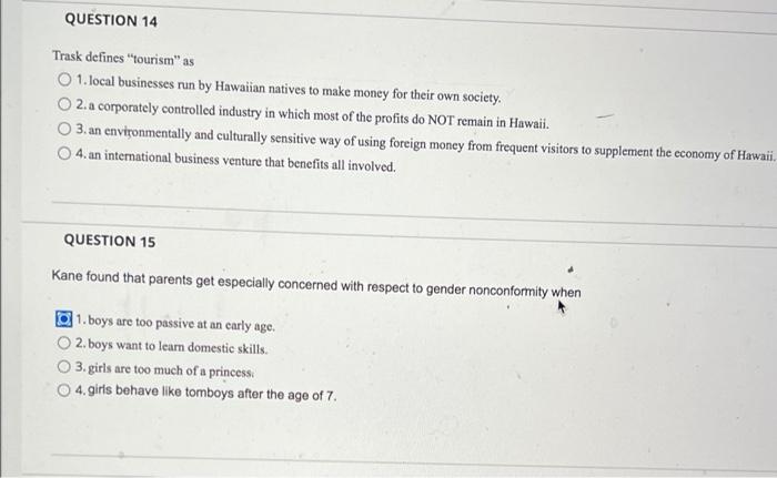 Solved QUESTION 14 Trask defines