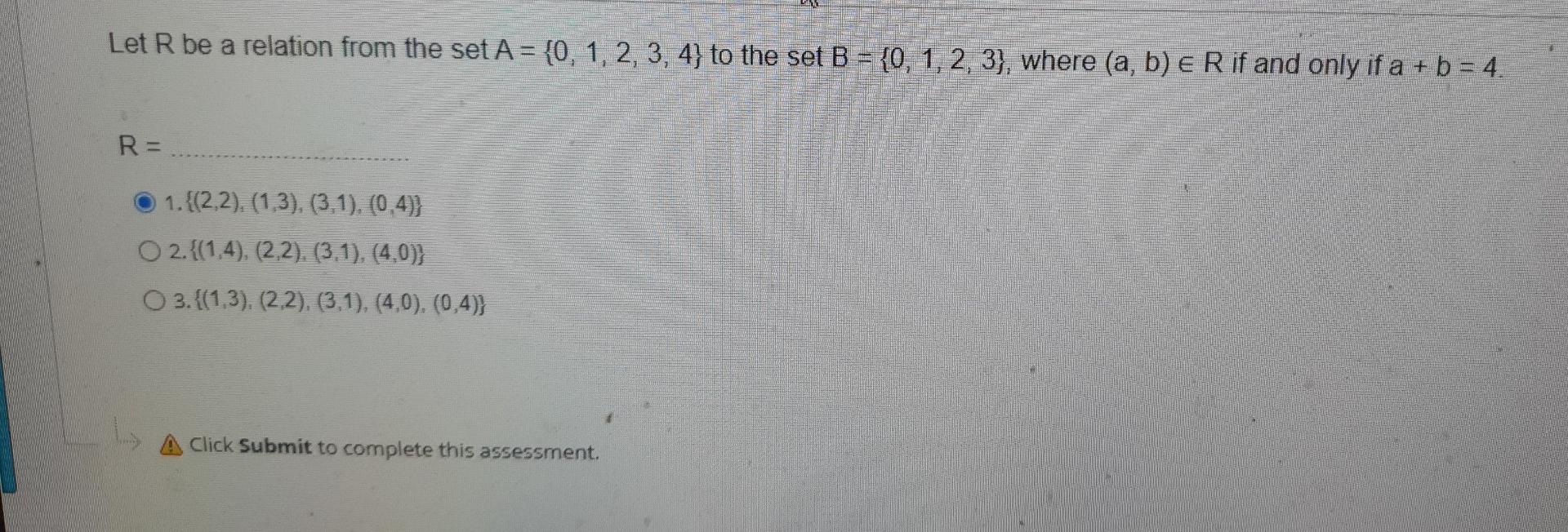 Solved Let R Be A Relation From The Set A = {0, 1, 2, 3, 4) | Chegg.com