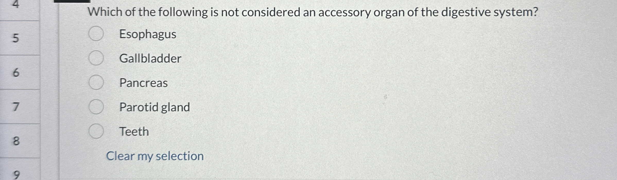 Solved Which of the following is not considered an accessory