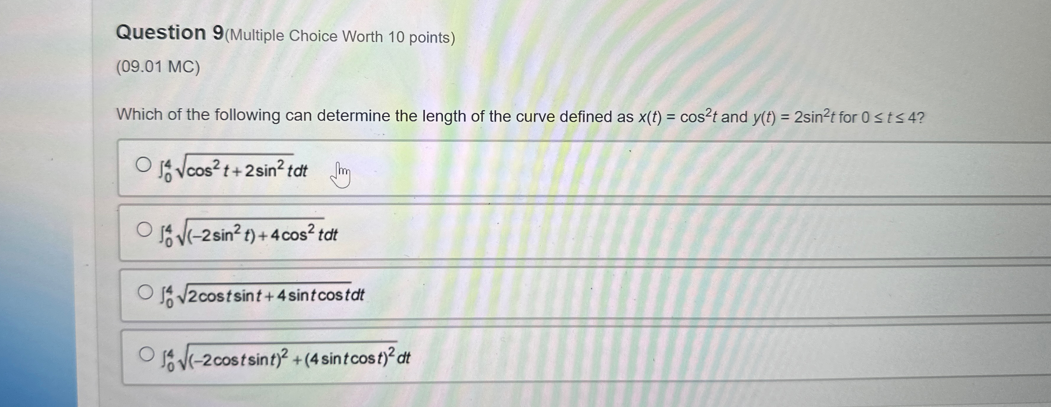 Solved Question 9(Multiple Choice Worth 10 ﻿points)(09.01 | Chegg.com