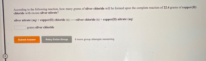 Solved According To The Following Reaction How Many Grams