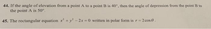 Solved For problems 39 through 50 decide whether the given | Chegg.com