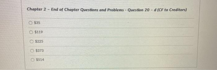 Chapter 2 - End of Chapter Questions and Problems - | Chegg.com