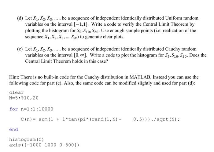 Solved D Let X1 X2 X3 Be A Sequence Of