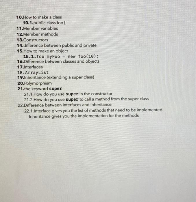 Solved 1. Variables a. Know how to create variables b. Know | Chegg.com