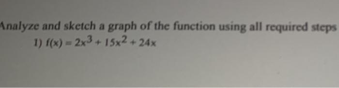 Solved Analyze and sketch a graph of the function using all | Chegg.com