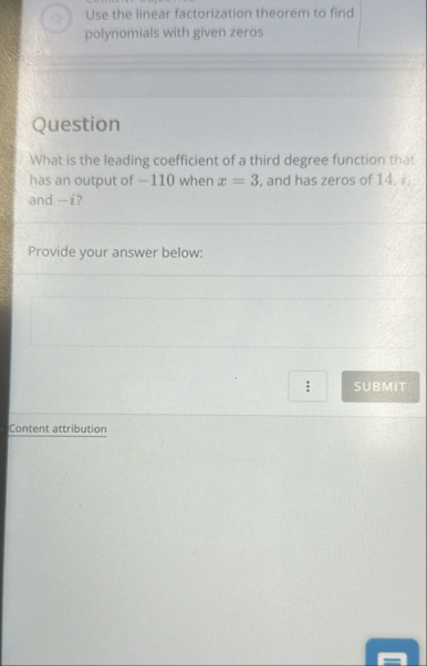Solved Use the linear factorization theorem to find | Chegg.com