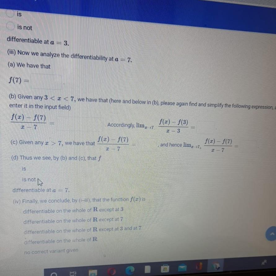 Solved Consider The Function F(3) = 3 (3-2)(7 (7= 2) If : | Chegg.com