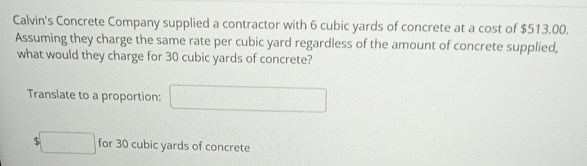 Solved Calvin's Concrete Company supplied a contractor with