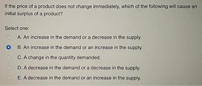 Solved All else held constant, a decrease in demand will | Chegg.com