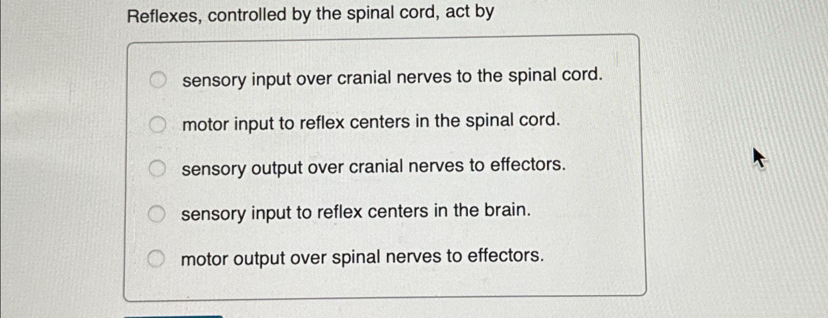 solved-reflexes-controlled-by-the-spinal-cord-act-chegg