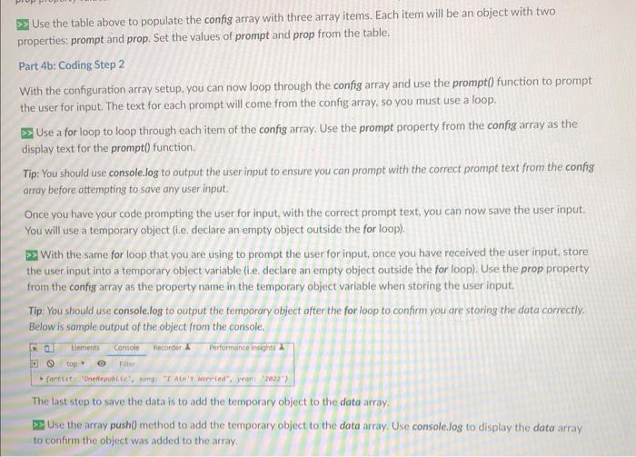 Solved Part 4a: Coding Step 1 Your program will prompt the | Chegg.com