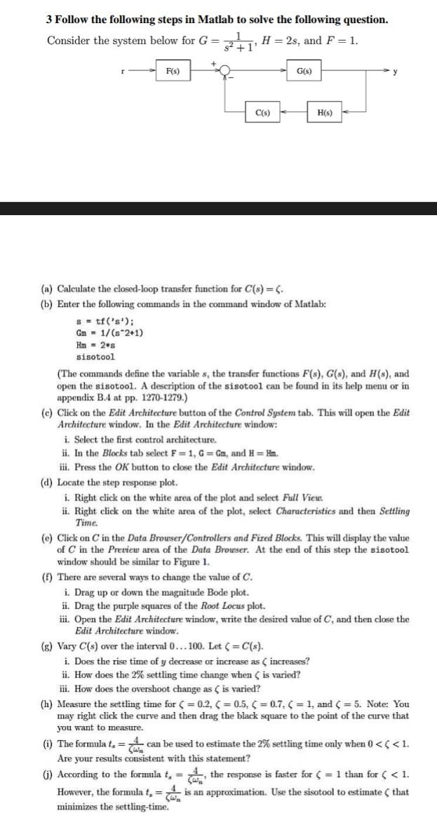 Solved 3 Follow the following steps in Matlab to solve the | Chegg.com
