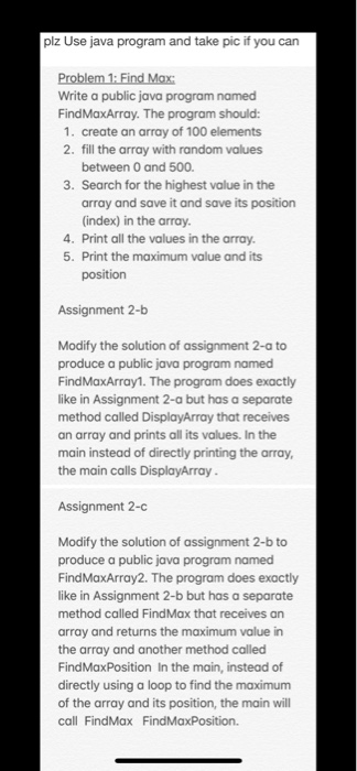 Solved plz Use java program and take pic if you can Problem | Chegg.com