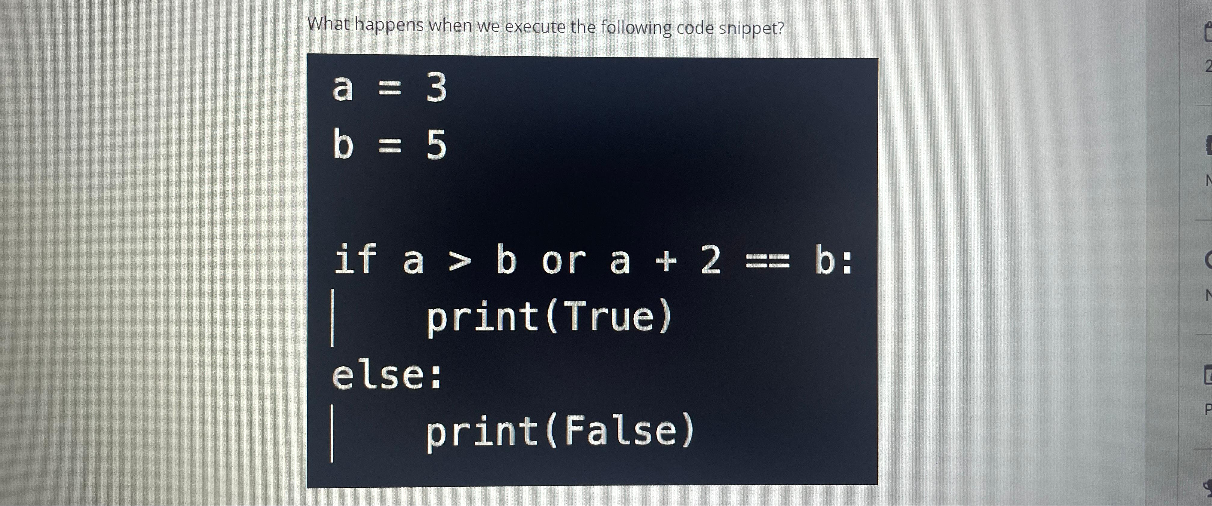 Solved What Happens When We Execute The Following Code | Chegg.com