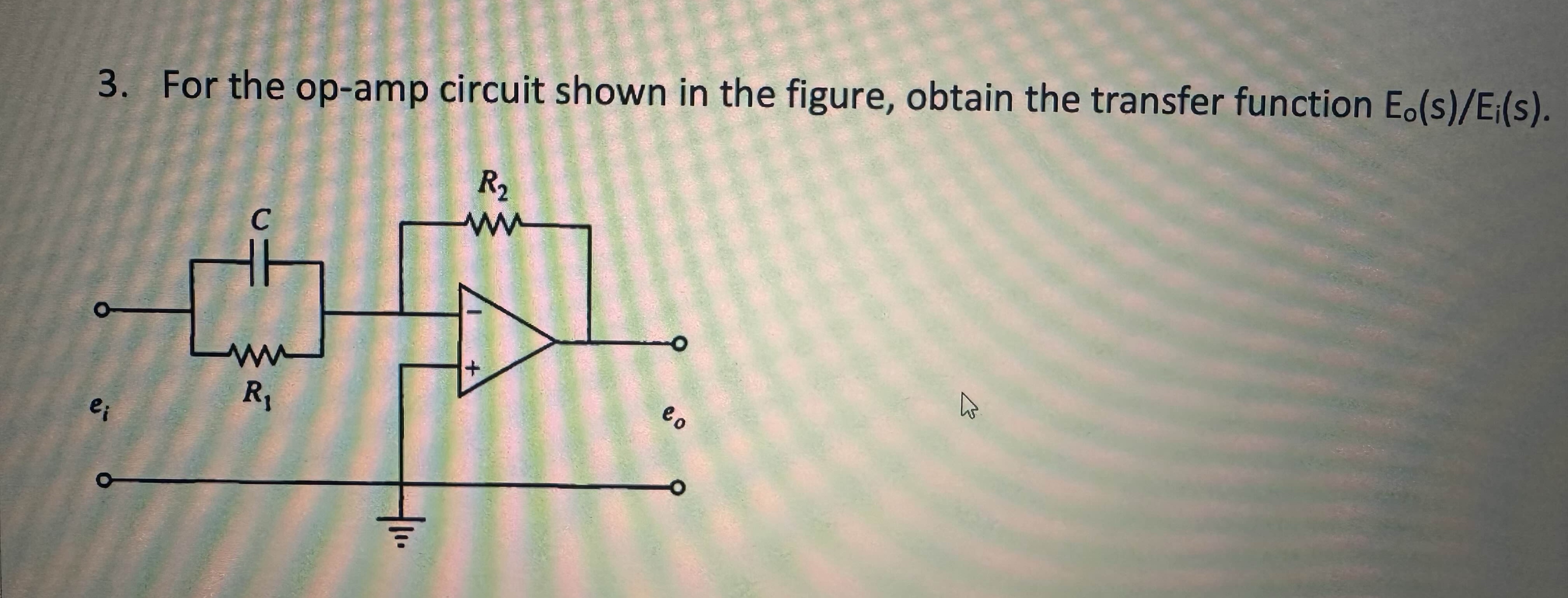 Solved For the op-amp circuit shown in the figure, obtain | Chegg.com
