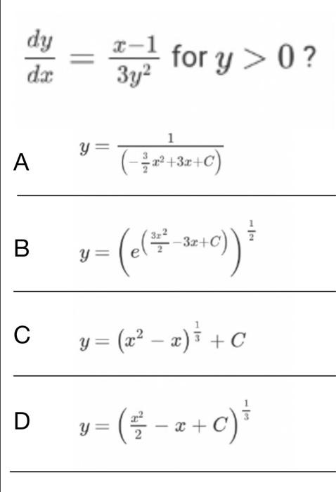 Solved What Is The General Solution To The Differential 1665