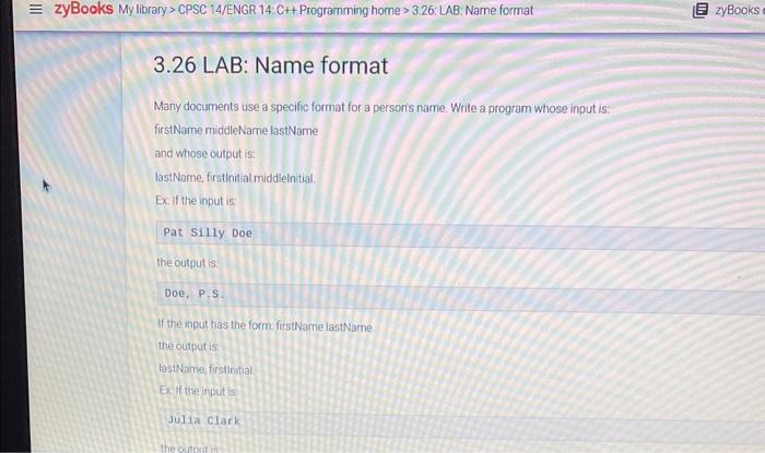Solved Many documents use a specific format for a persor's | Chegg.com