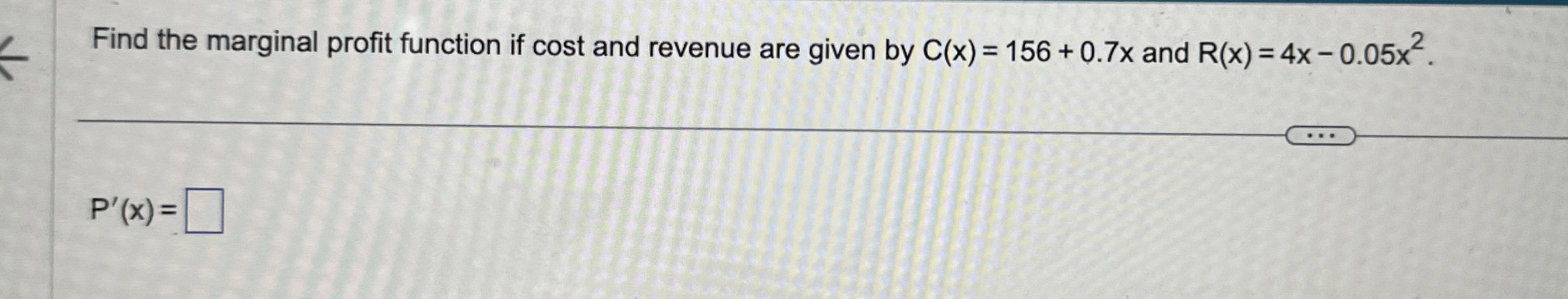Solved Find the marginal profit function if cost and revenue | Chegg.com
