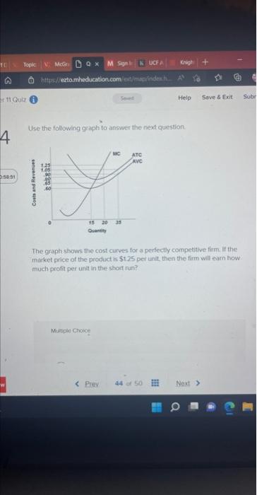 Solved Use the following graph to answer tige next question. | Chegg.com
