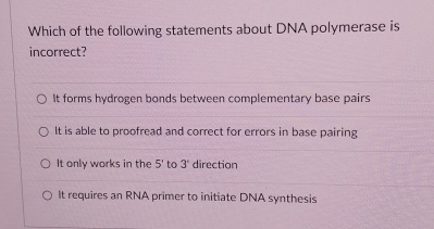 Solved Which of the following statements about DNA | Chegg.com