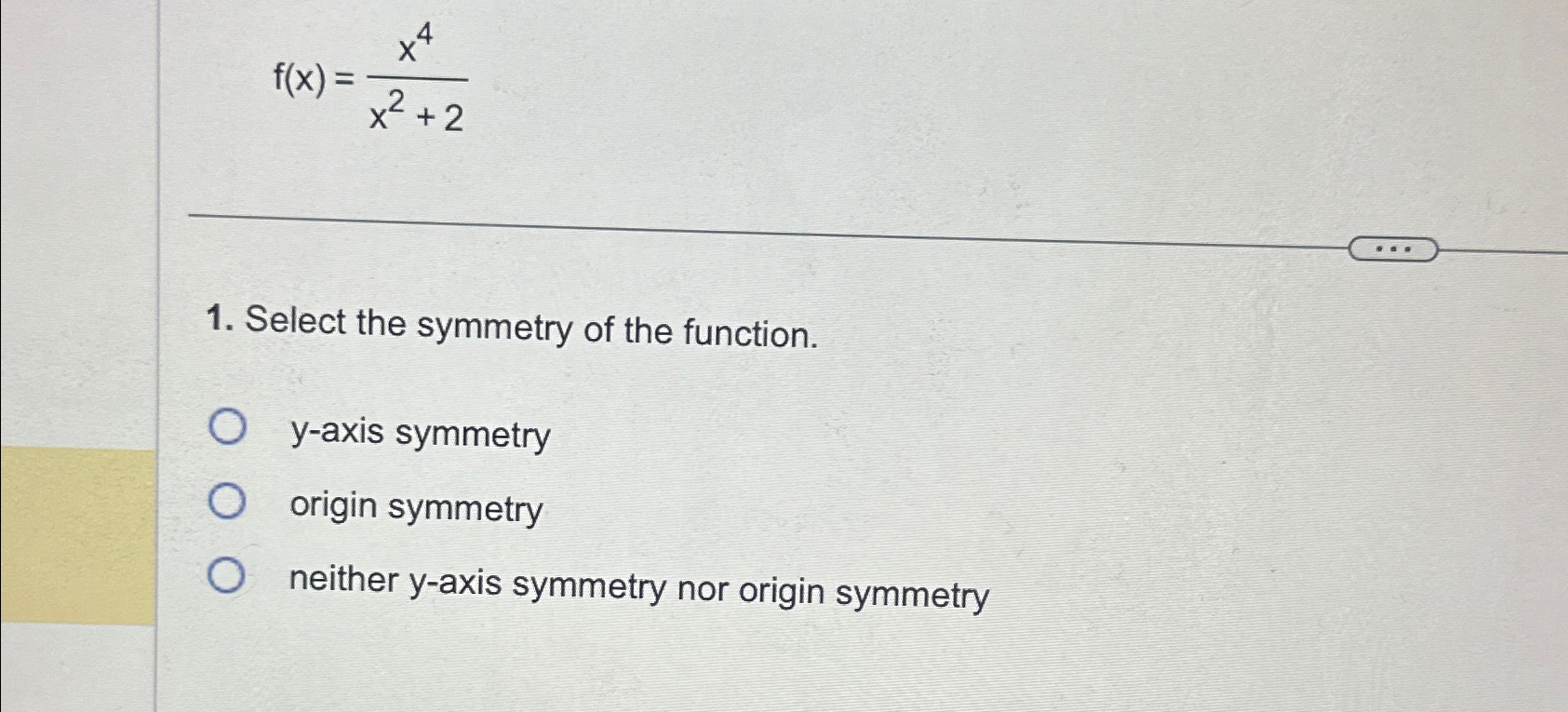 y x 2 5x 4 axis of symmetry