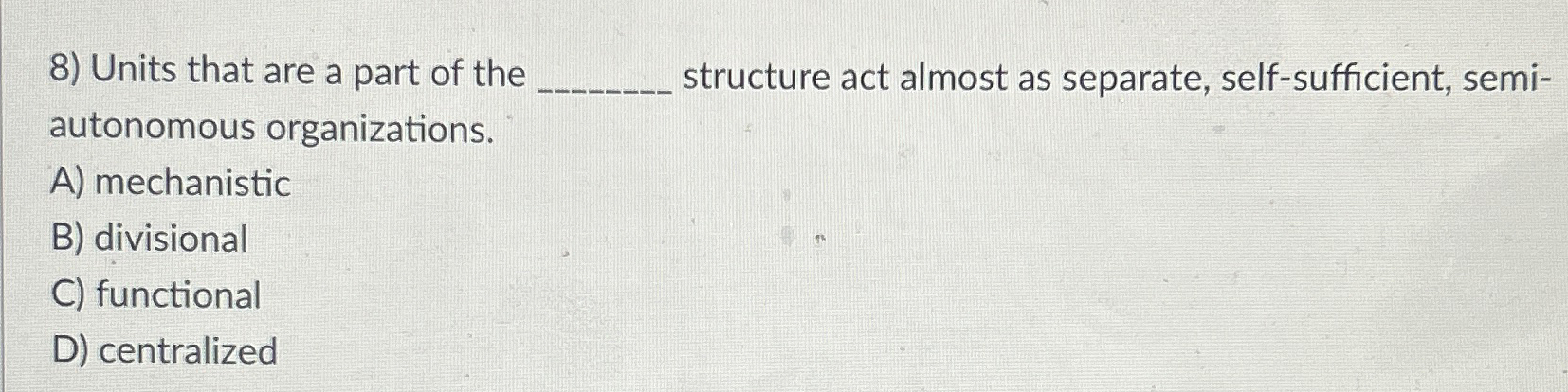 Solved Units that are a part of the structure act almost as | Chegg.com