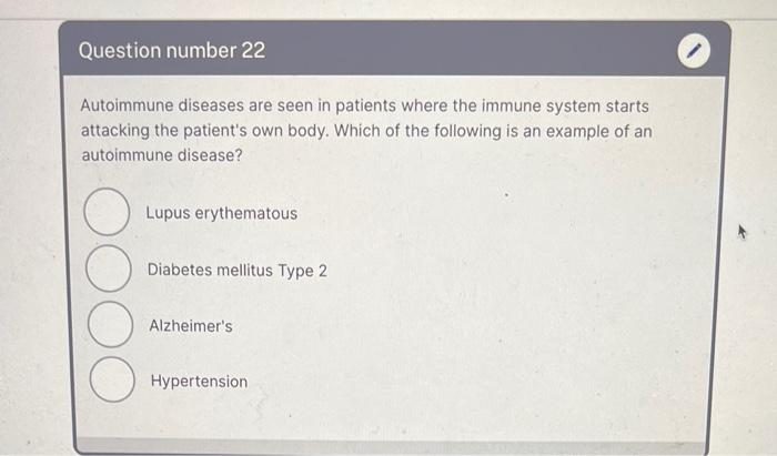 Solved Autoimmune diseases are seen in patients where the | Chegg.com