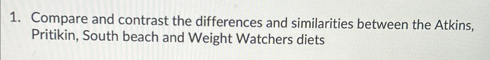 Solved Compare and contrast the differences and similarities | Chegg.com