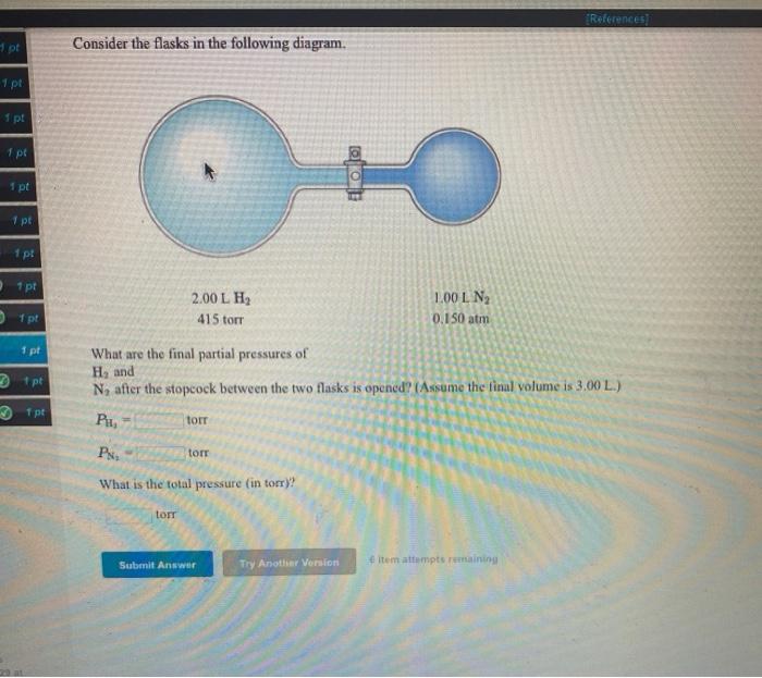 Solved References Consider The Flasks In The Following | Chegg.com