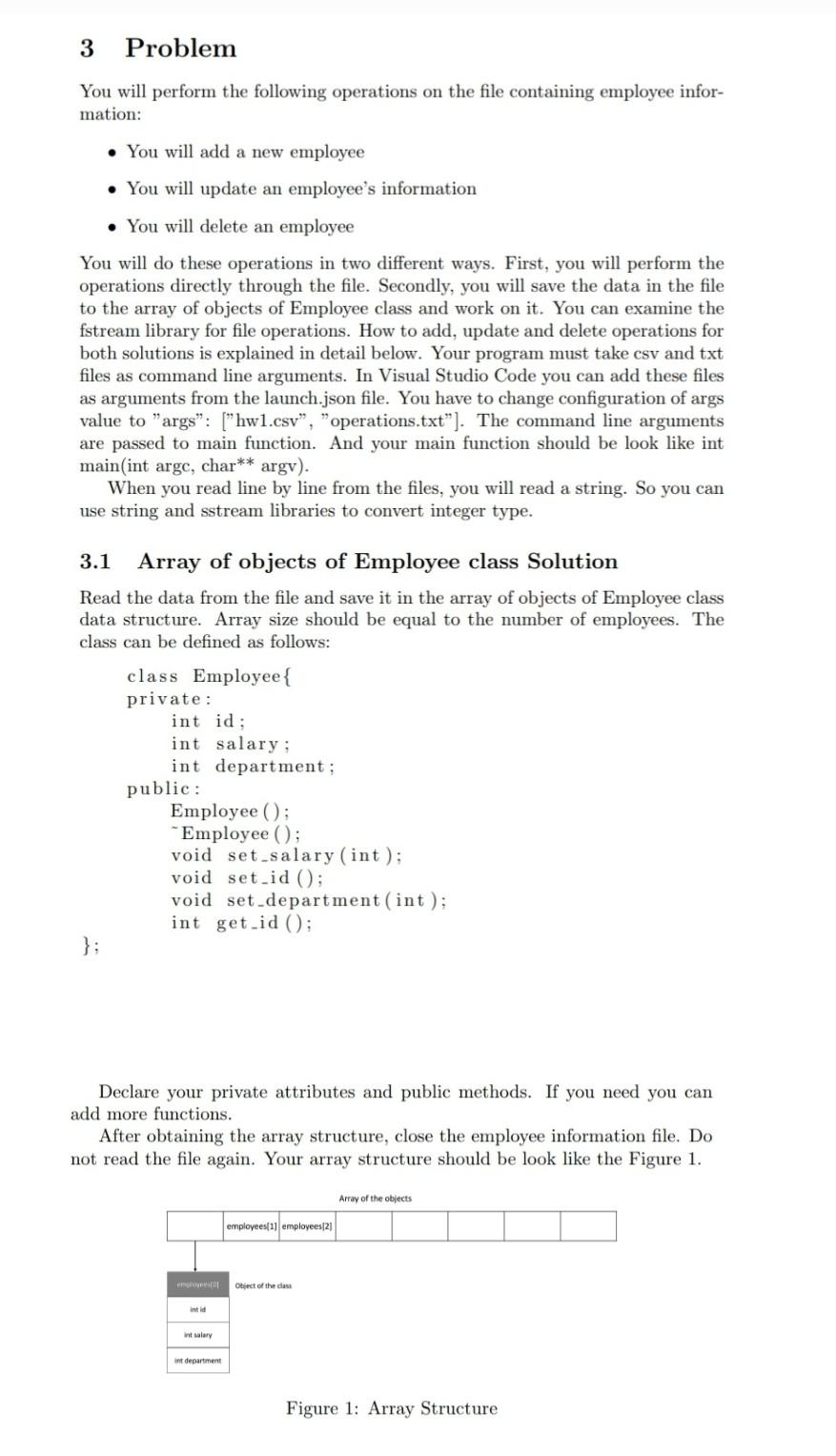 Solved 3 Problem You will perform the following operations | Chegg.com