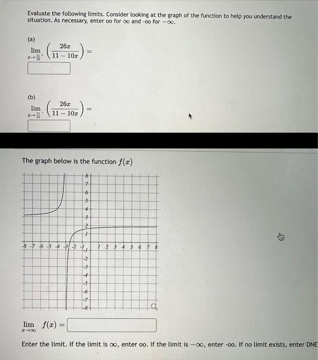 Solved Evaluate The Following Limits. Consider Looking At | Chegg.com