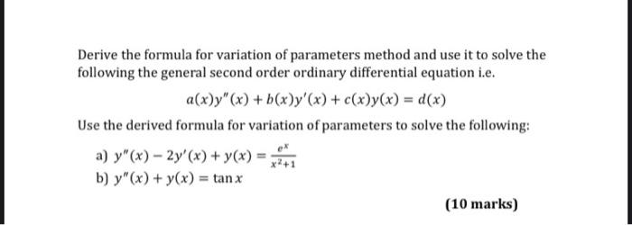 Solved Let F G And H Be Differentiable Functions Of X I Chegg Com