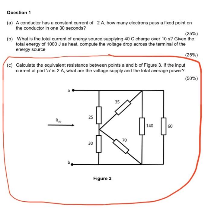 Solved Question 1 (a) A conductor has a constant current of | Chegg.com