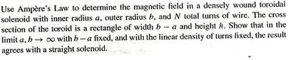 Solved Use Ampere's Law to determine the magnetic field in a | Chegg.com