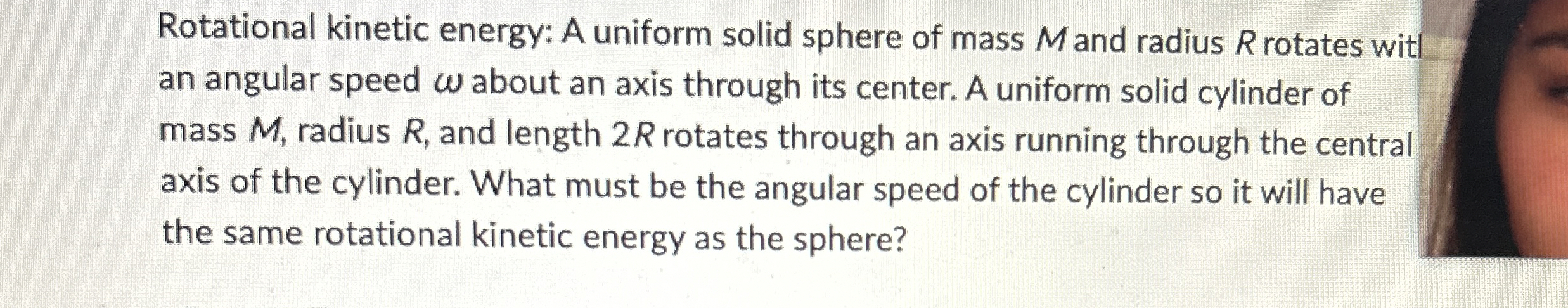 Solved Rotational kinetic energy: A uniform solid sphere of | Chegg.com