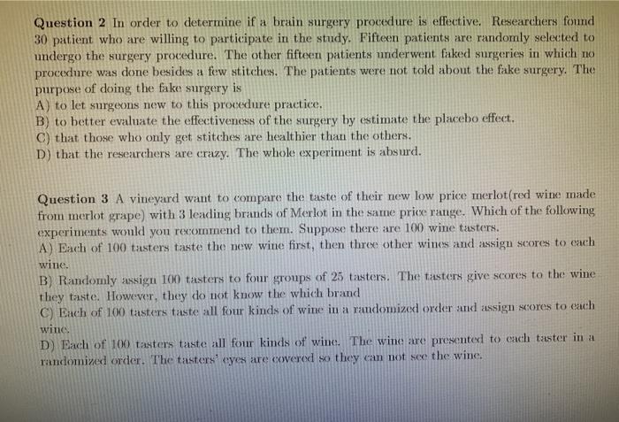 Solved Question 7 Simple random sampling A) reduces bias | Chegg.com