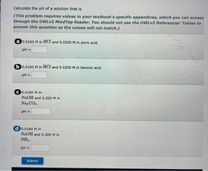 Solved Calculate the pH of a solution that is (This problem | Chegg.com
