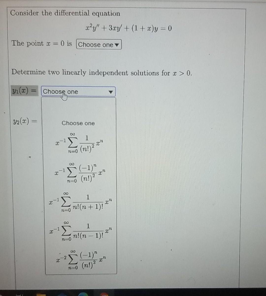 Solved Consider The Differential Equation X Y 3xy 1 Chegg Com