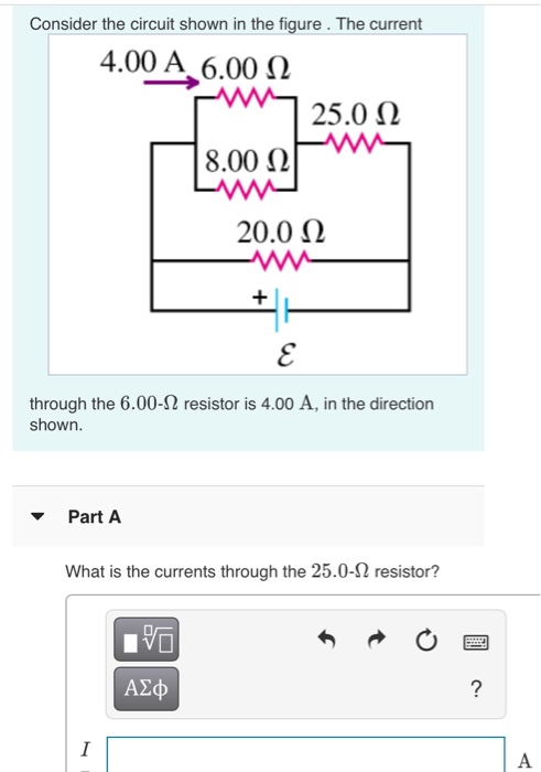 Solved Consider the circuit shown in the figure The current | Chegg.com