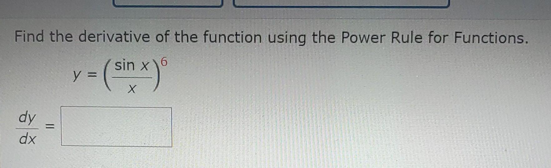 Solved Find the derivative of the function using the Power | Chegg.com