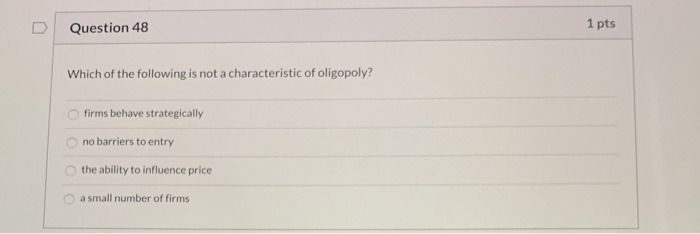 Solved Question 48 1 pts Which of the following is not a | Chegg.com