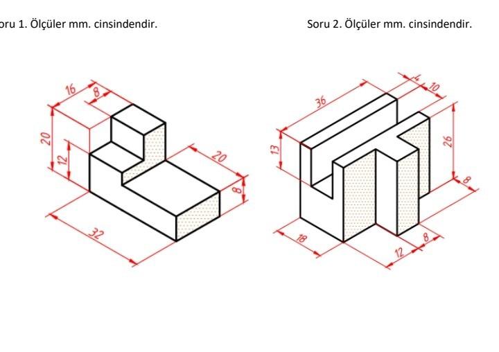 Solved Draw the 2 objects given below on your drawing paper | Chegg.com
