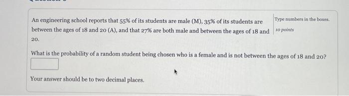 Solved An engineering school reports that 53% of its