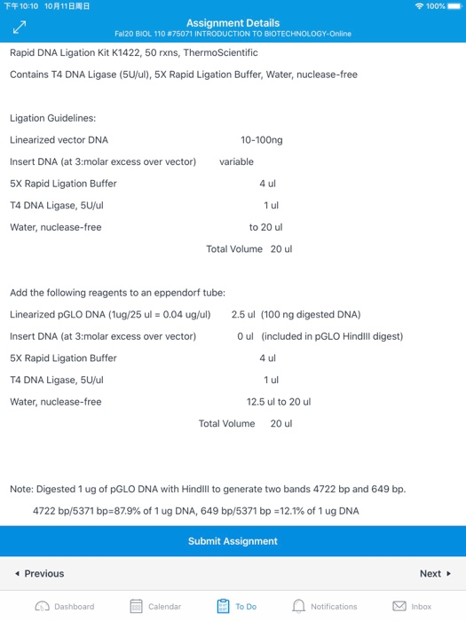 Restriction Digest and Ligation Protocol Worksheet