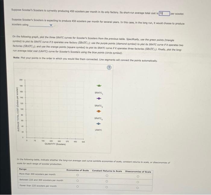 Solved Scooter's Scooters is a large American manufacturer